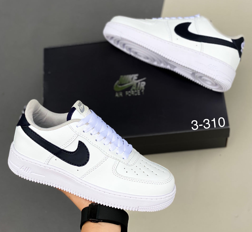 TENIS UNISEX N1KE A1R F0RC3 1 BLANCO AZUL