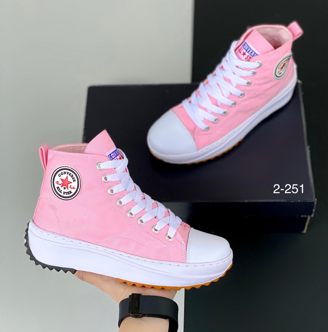 BOTA MUJER CONVERS3 CHUCK ROSADO