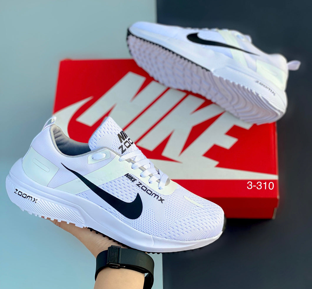 TENIS UNISEX N1KE X ZOOM BLANCO NEGRO