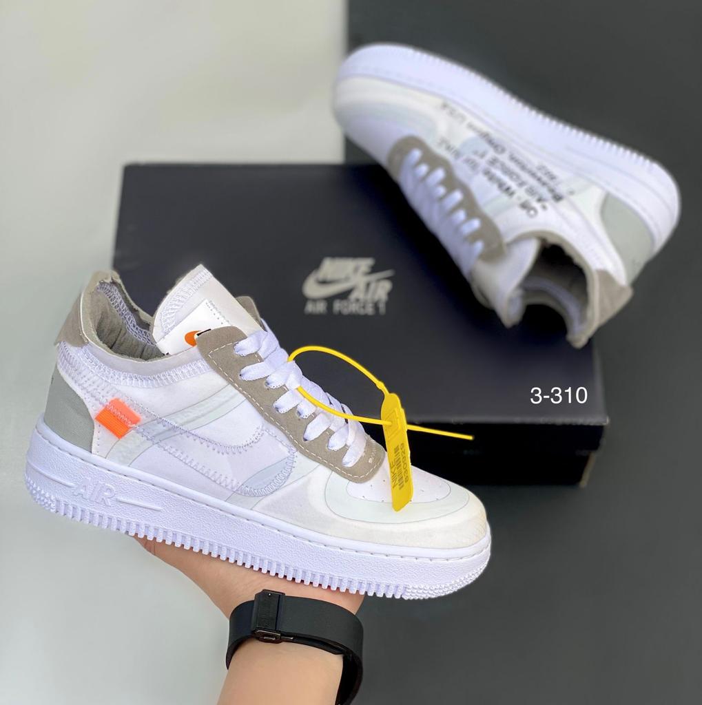 TENIS UNISEX AF1 TODO BLANCO OFF WHITE G