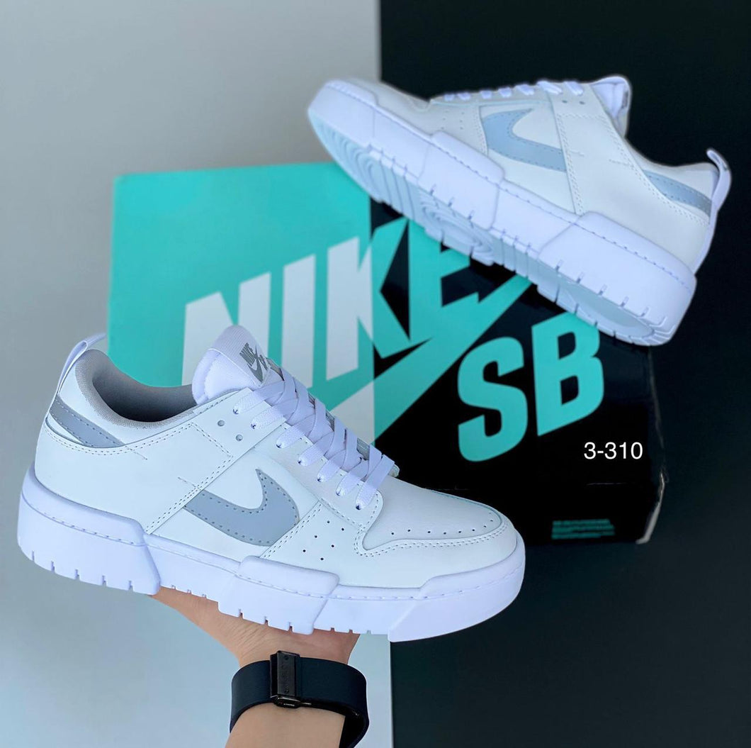 TENIS HOMBRE N1KE SB LOW  BLANCO REFLECTIVO